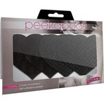 Eye Candy Classic Black Heart Pasties - Black