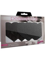 Eye Candy Classic Black Heart Pasties - Black