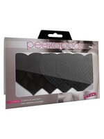 Eye Candy Classic Black Heart Pasties - Black