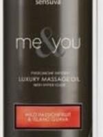 SENSUVA Me and You Massage Oil - Wild Passionfruit and Island Guava - 4.2 Oz.