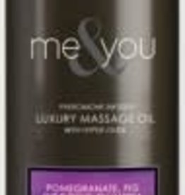 SENSUVA Me and You Massage Oil - Pomegranate Fig Coconut Plumeria - 4.2 Oz.