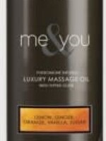 SENSUVA Me and You Massage Oil - Lemon Ginger Orange Vanilla Sugar - 4.2 Oz.