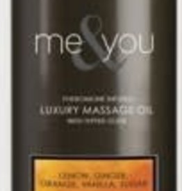 SENSUVA Me and You Massage Oil - Lemon Ginger Orange Vanilla Sugar - 4.2 Oz.