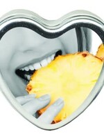 Earthly Body Edible Heart Candle - Pineapple - 4oz
