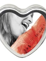 Earthly Body Edible Heart Candle - Watermelon - 4 Oz.