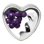 Earthly Body Edible Heart Candle - Grape - 4 Oz.