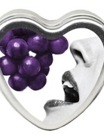Earthly Body Edible Heart Candle - Grape - 4 Oz.