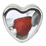 Earthly Body Edible Heart Candle - Strawberry - 4 Oz.