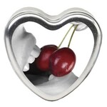 Earthly Body Edible Heart Candle - Cherry - 4 Oz.