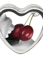 Earthly Body Edible Heart Candle - Cherry - 4 Oz.