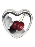 Earthly Body Edible Heart Candle - Cherry - 4 Oz.
