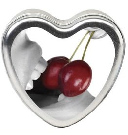 Earthly Body Edible Heart Candle - Cherry - 4 Oz.