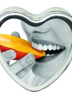 Earthly Body Edible Heart Candle - Mango - 4 Oz.