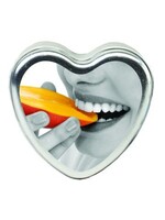 Earthly Body Edible Heart Candle - Mango - 4 Oz.