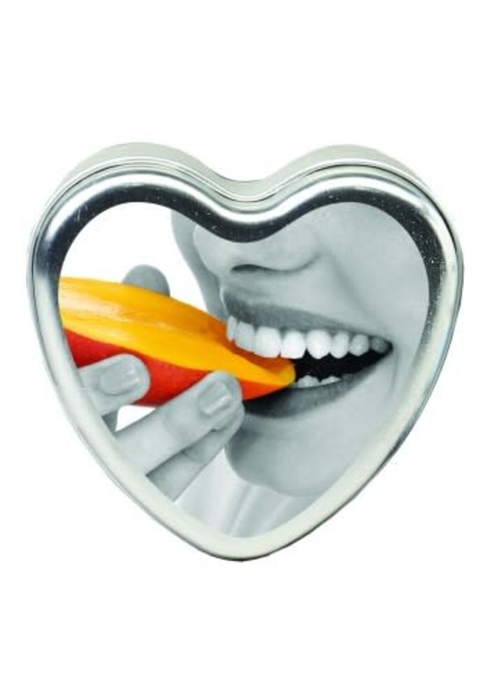 Earthly Body Edible Heart Candle - Mango - 4 Oz.