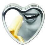 Earthly Body Edible Heart Candle - Banana - 4 Oz.