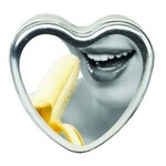Earthly Body Edible Heart Candle - Banana - 4 Oz.