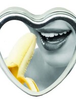 Earthly Body Edible Heart Candle - Banana - 4 Oz.