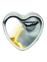 Earthly Body Edible Heart Candle - Banana - 4 Oz.