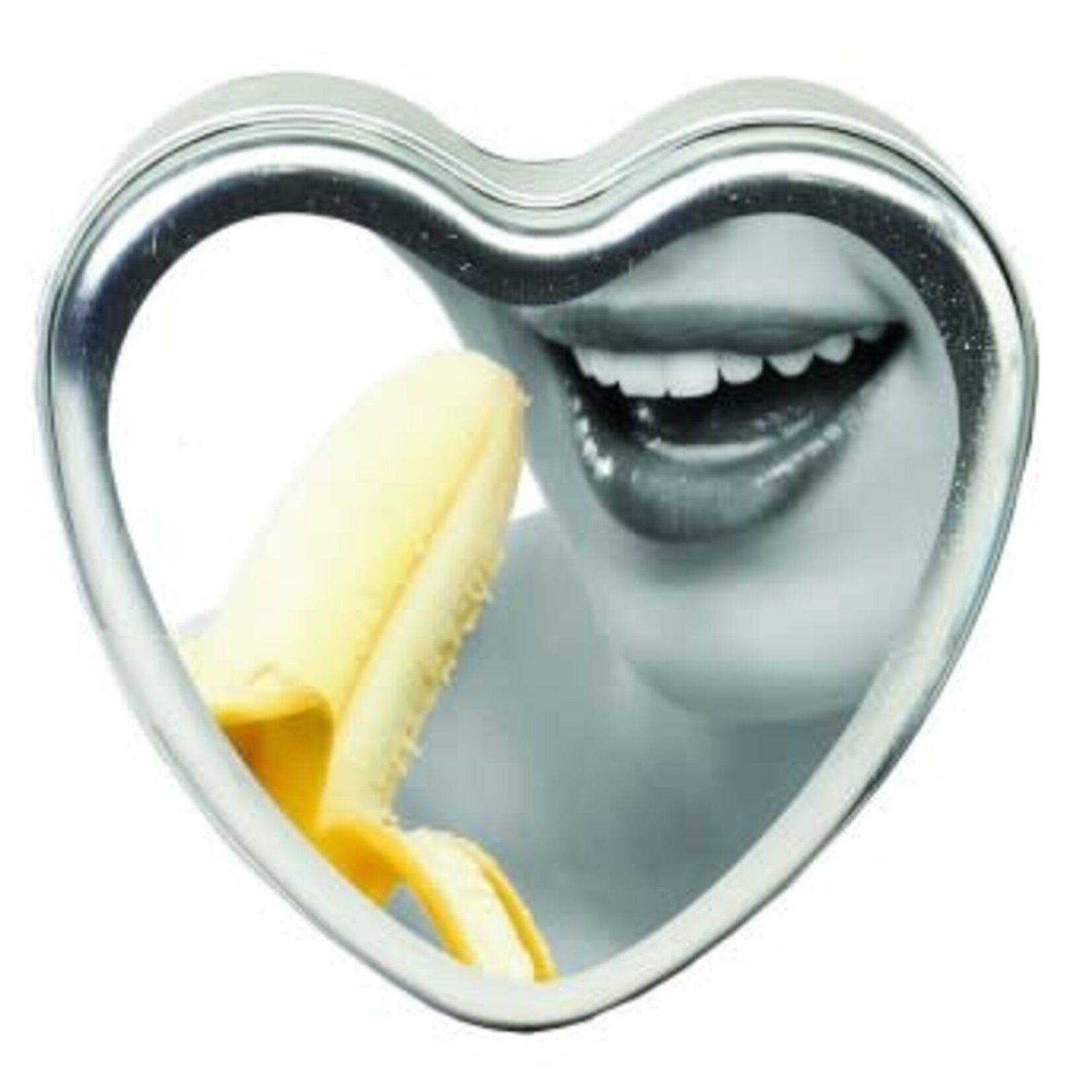 Earthly Body Edible Heart Candle - Banana - 4 Oz.