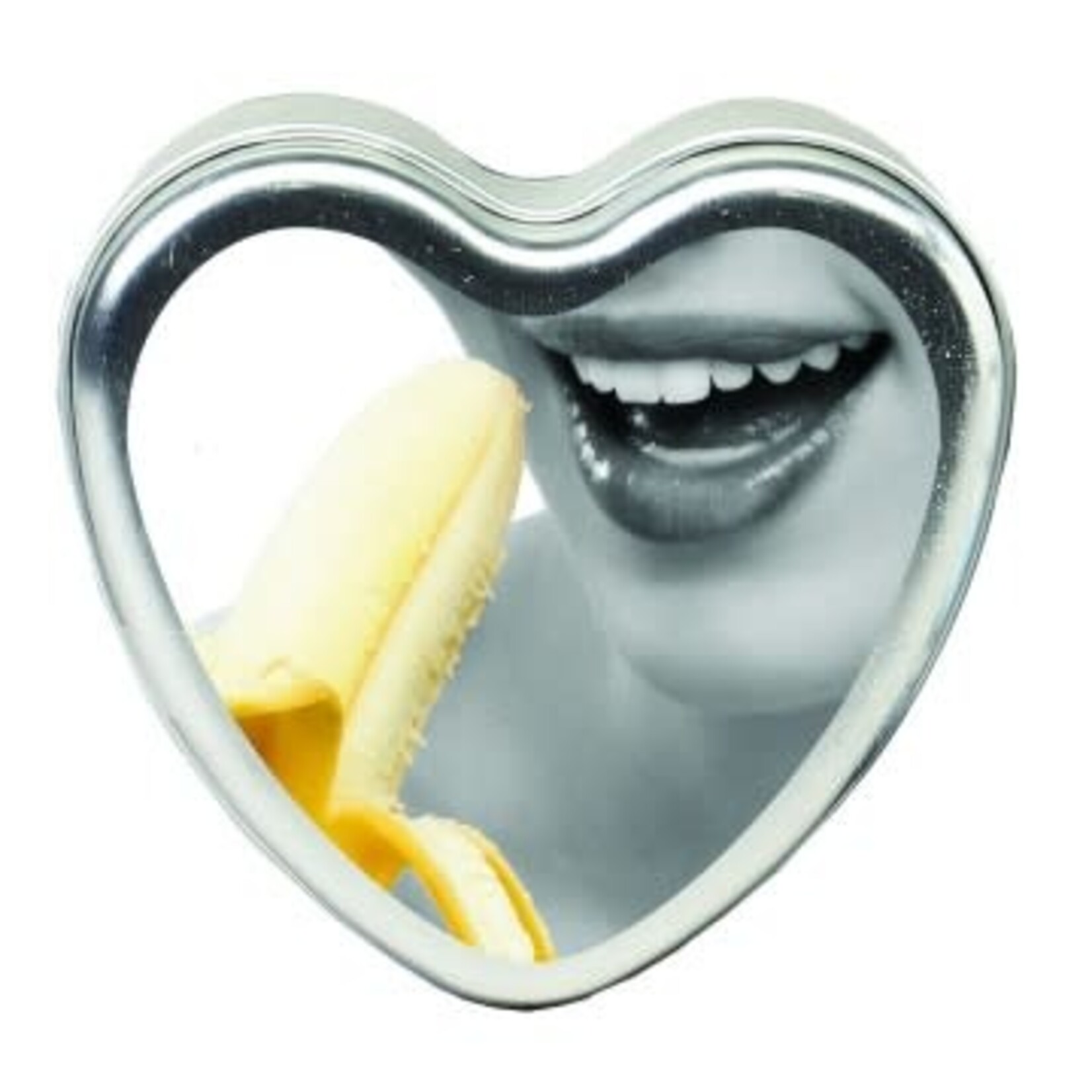 Earthly Body Edible Heart Candle - Banana - 4 Oz.