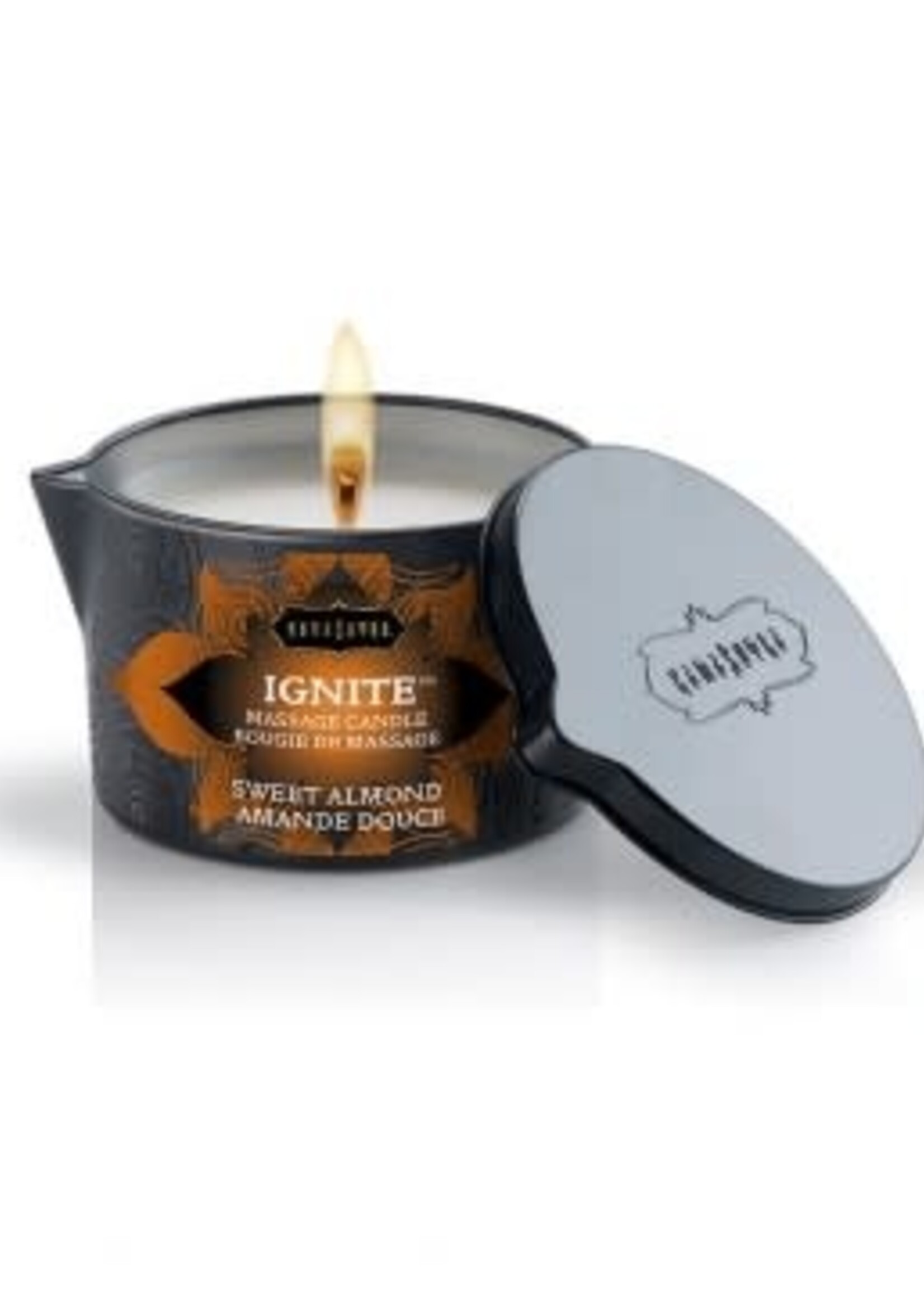 Kamasutra Ignite Sweet Almond Massage Candle - 6 Oz.