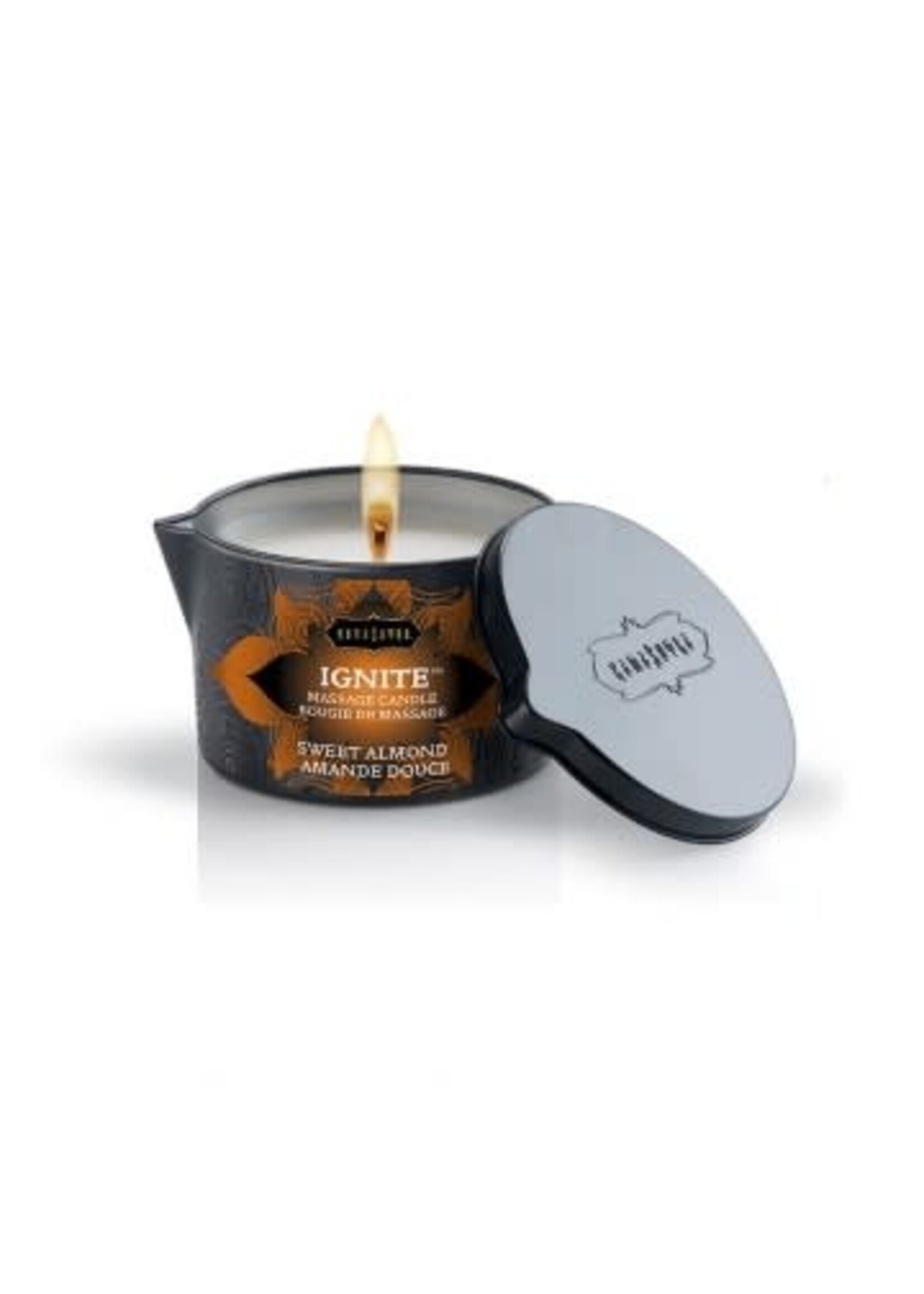 Kamasutra Ignite Sweet Almond Massage Candle - 6 Oz.