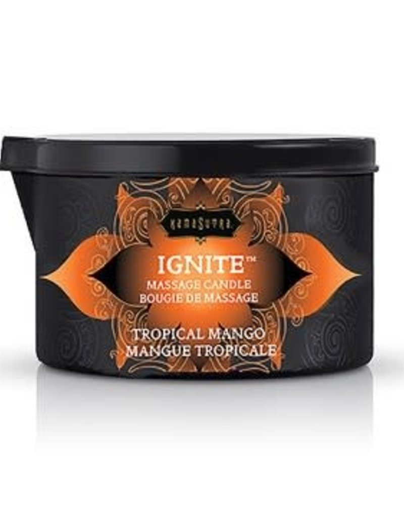 Kamasutra Ignite Tropical Mango Massage Candle - 6 Oz.