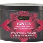 Kamasutra Ignite Strawberry Dreams Massage Candle - 6 Oz.