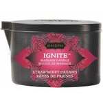 Kamasutra Ignite Strawberry Dreams Massage Candle - 6 Oz.