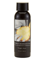 Earthly Body Edible Massage Oil 2 Oz. - Pineapple