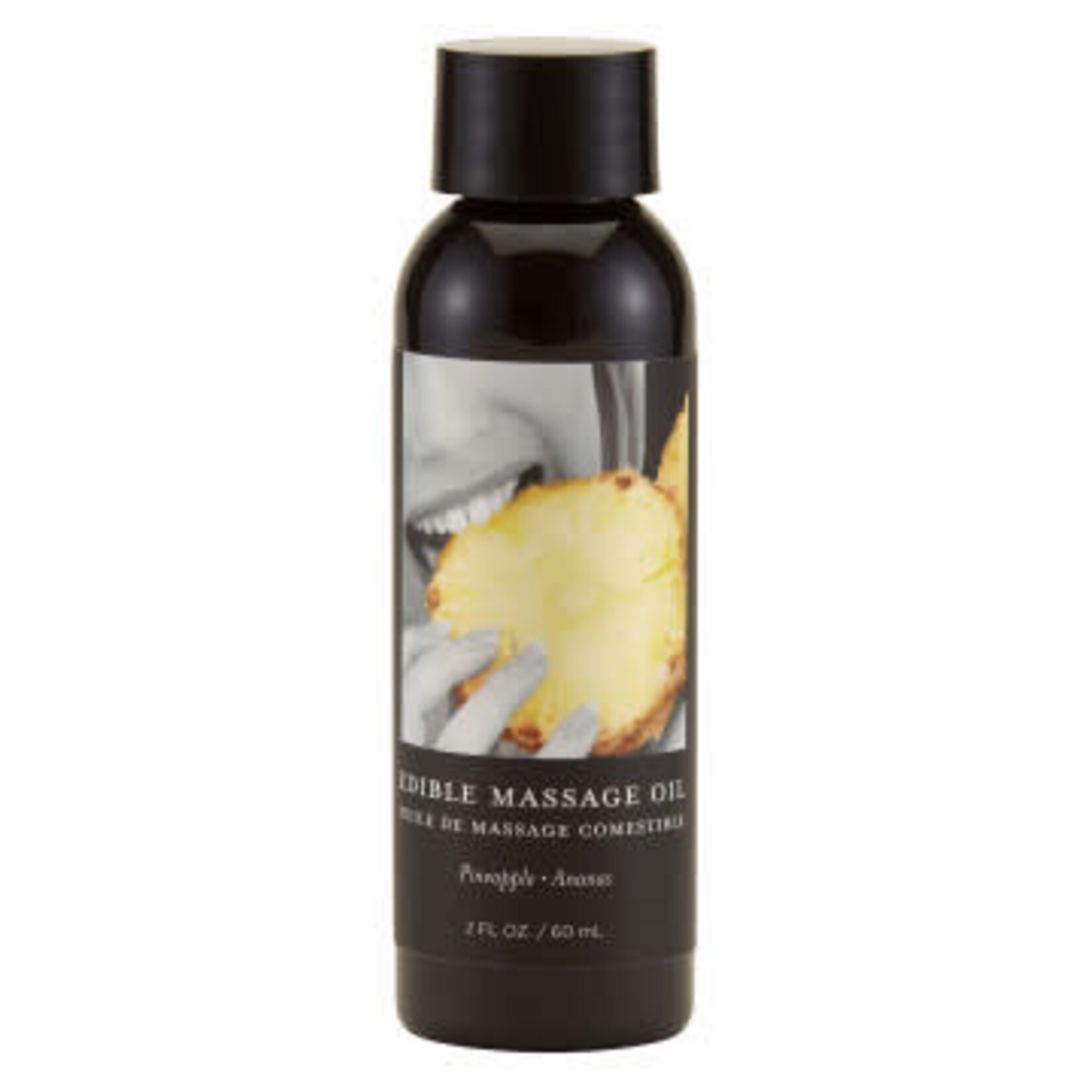Earthly Body Edible Massage Oil 2 Oz. - Pineapple