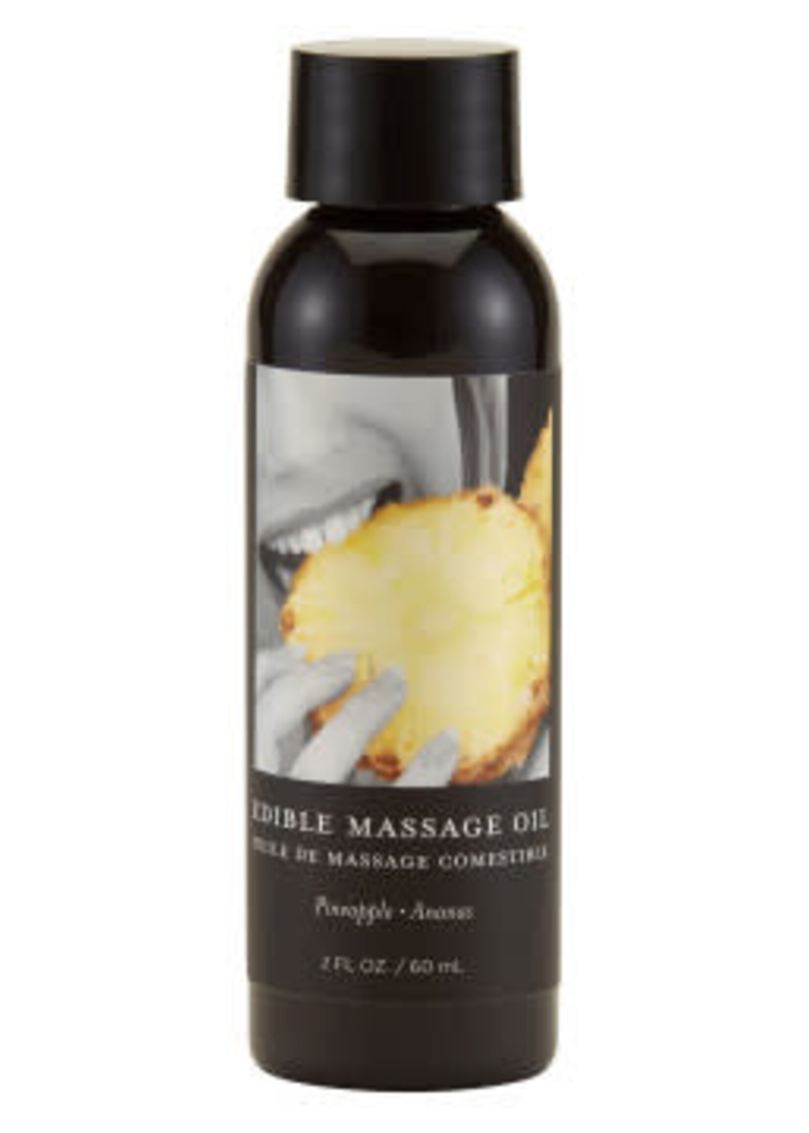 Earthly Body Edible Massage Oil 2 Oz. - Pineapple