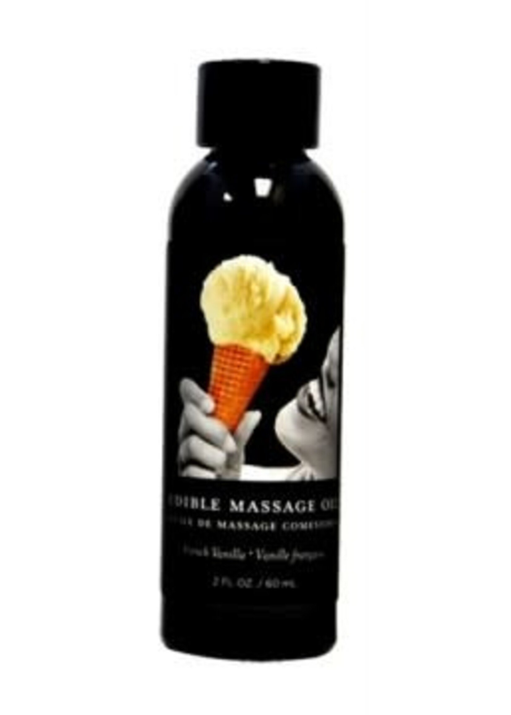 Earthly Body French Vanilla Edible Massage Oil 2 Oz