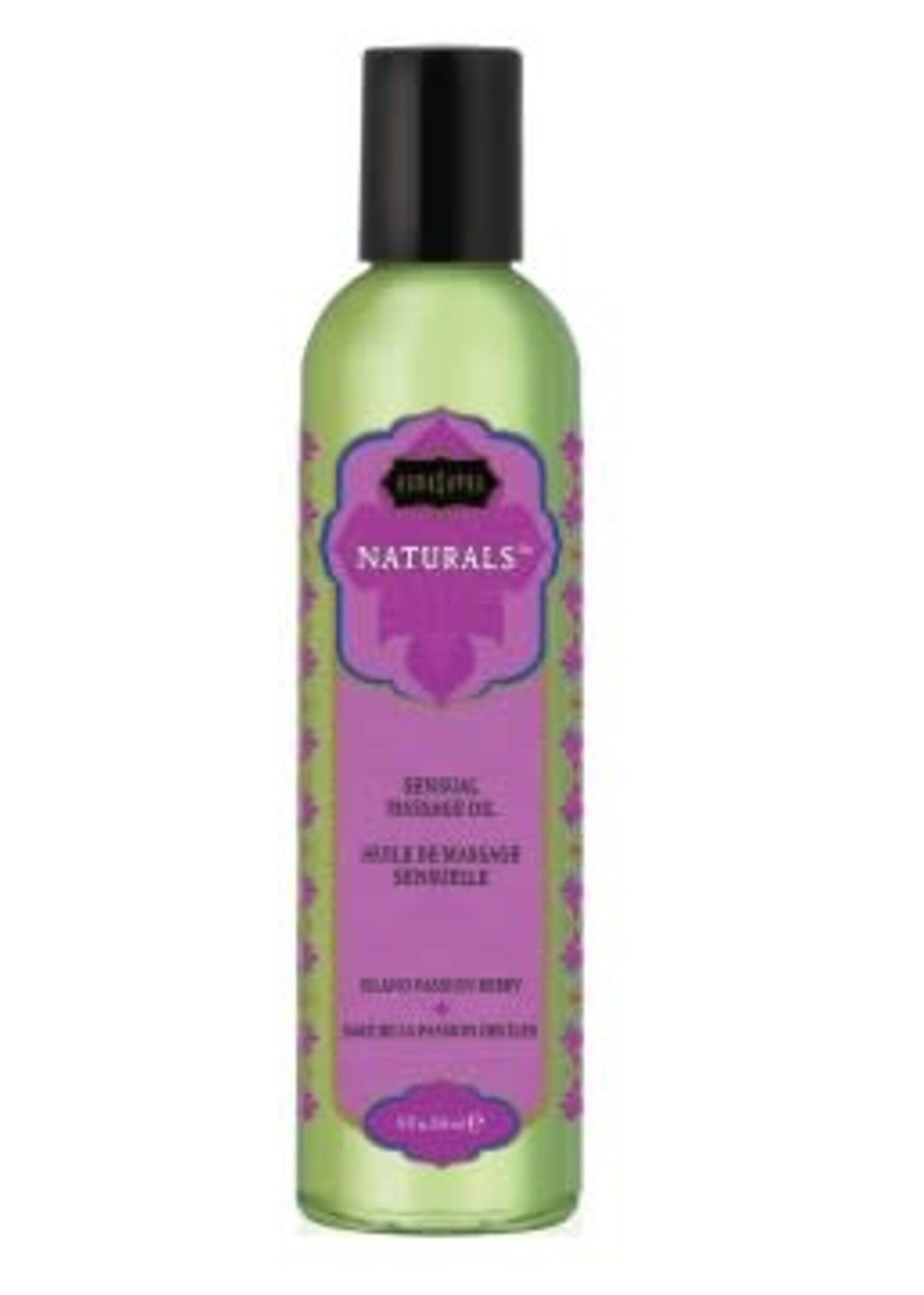 Kamasutra Naturals Massage Oil - Island Passion Berry - 8 Fl. Oz.