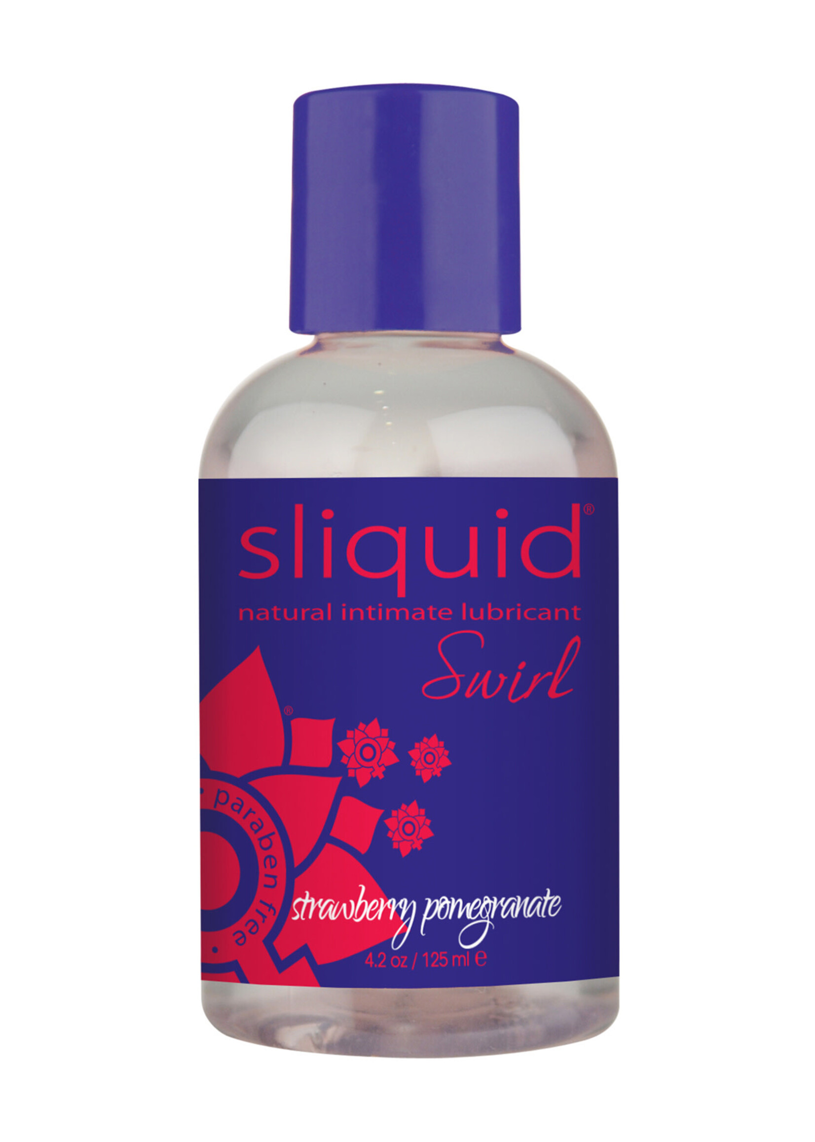 Sliquid Sliquid Swirl Lubricant - 4.2 o Bottle Strawberry Pomegranate