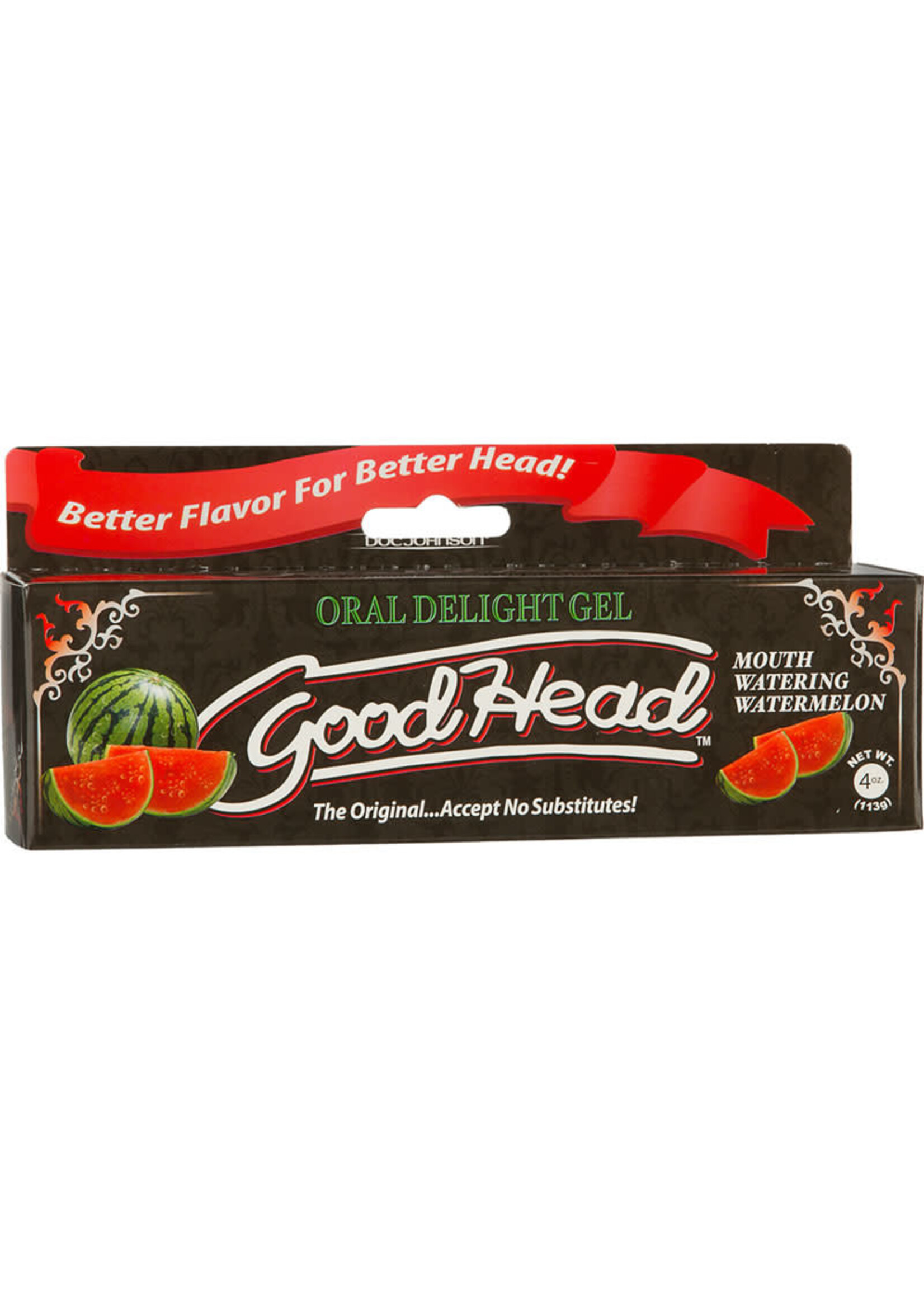 Doc Johnson Goodhead - Oral Delight Gel - Watermelon - 4 oz.
