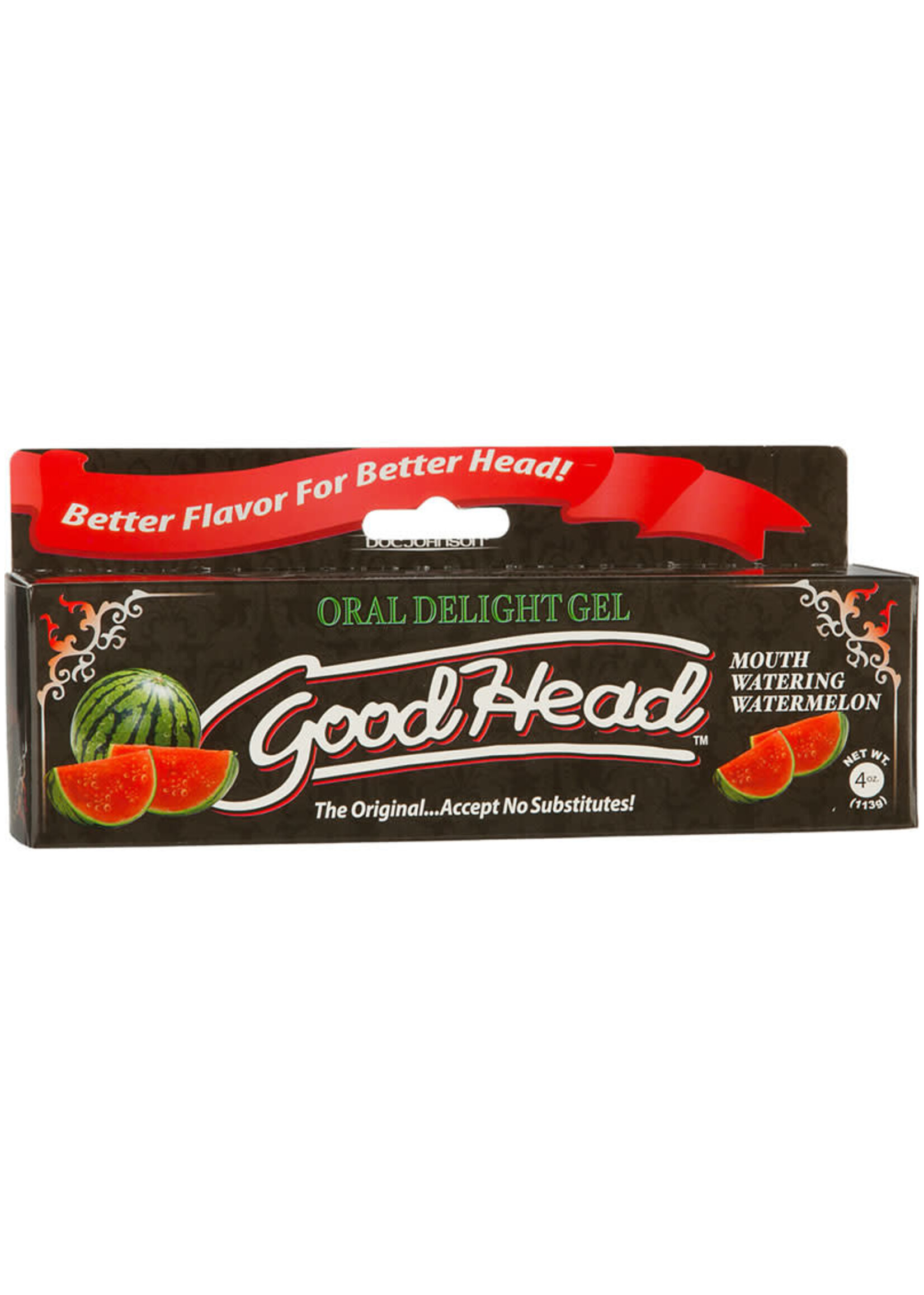 Doc Johnson Goodhead - Oral Delight Gel - Watermelon - 4 oz.