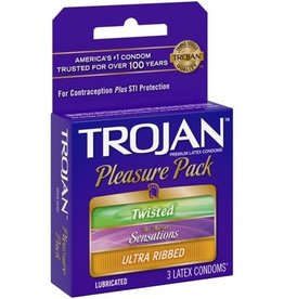 Trojan Condoms Trojan Pleasure Pack Condoms - Box of 3