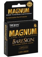 Trojan Condoms Trojan Magnum Bareskin Condoms - Pack of 3