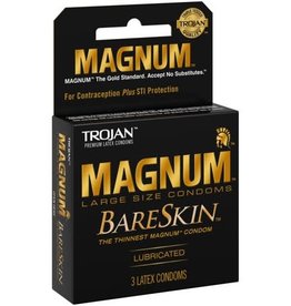 Trojan Condoms Trojan Magnum Bareskin Condoms - Pack of 3