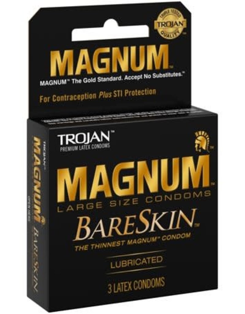 Trojan Trojan Magnum Bareskin Condoms - Pack of 3