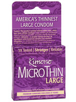 Kimono Kimono Micro Thin Large Condom - Box of 3