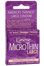Kimono Kimono Micro Thin Large Condom - Box of 3
