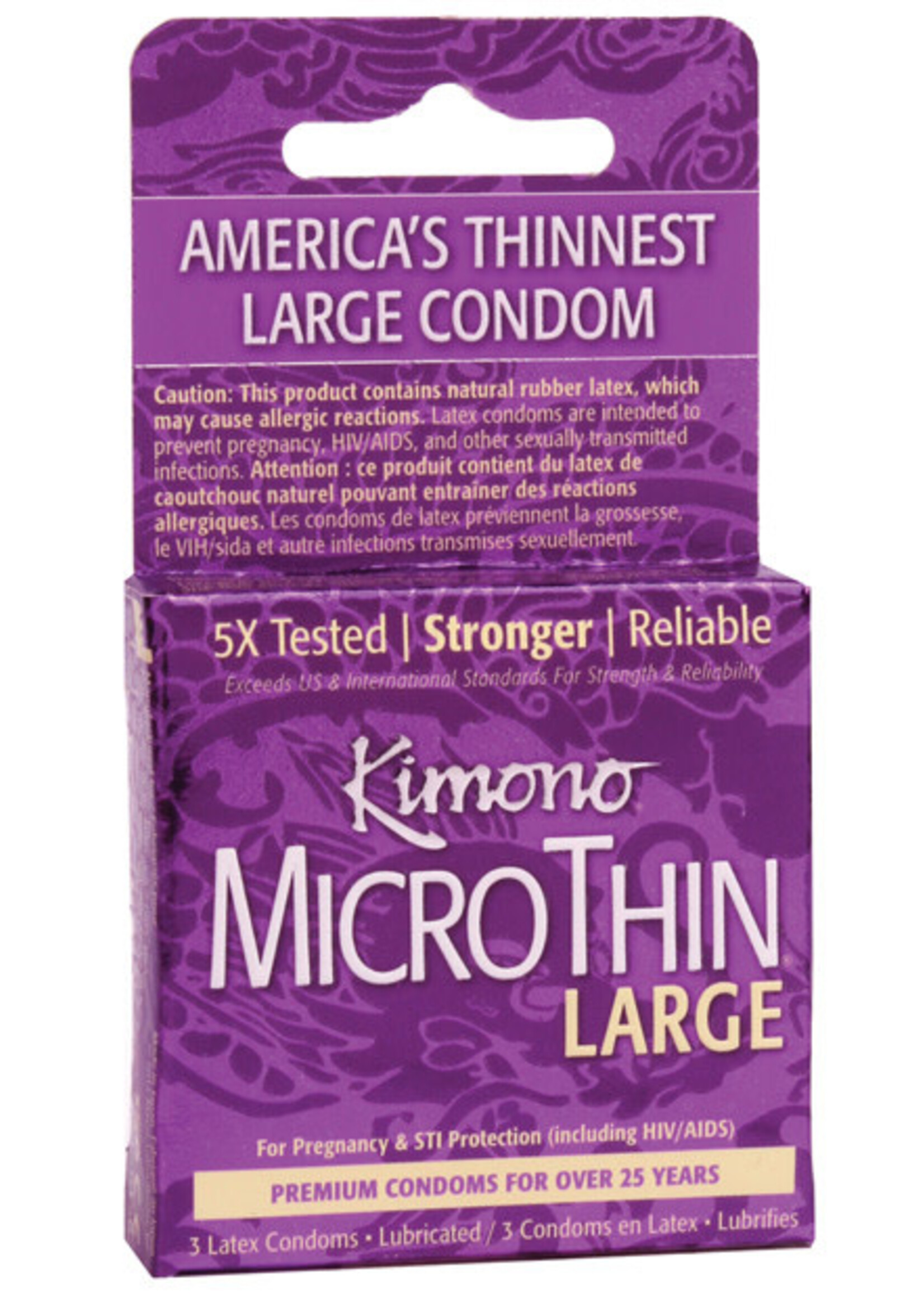Kimono Kimono Micro Thin Large Condom - Box of 3