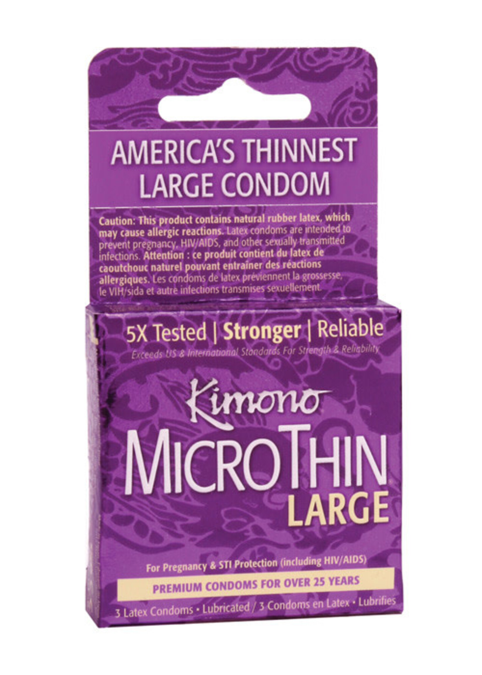 Kimono Kimono Micro Thin Large Condom - Box of 3