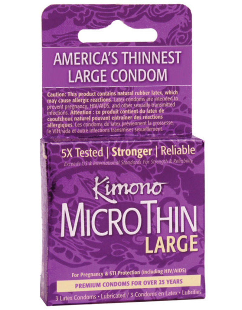 Kimono Kimono Micro Thin Large Condom - Box of 3