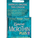 Kimono Kimono Micro Thin Aqua Lube Condom - Box of 3