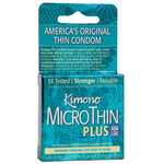 Kimono Kimono Micro Thin Aqua Lube Condom - Box of 3