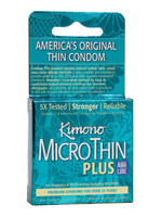 Kimono Kimono Micro Thin Aqua Lube Condom - Box of 3